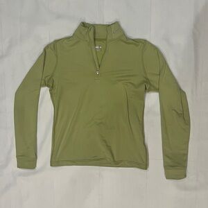 Nike Olive Quarter-Zip Performance Pullover